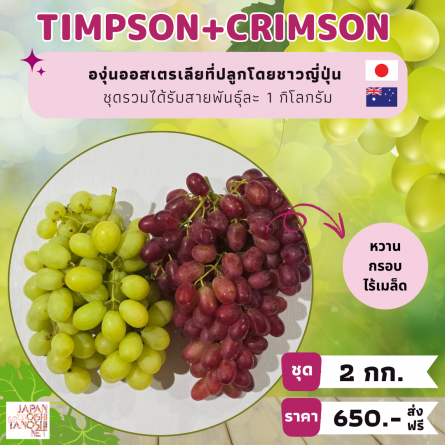 Grape Timpson 1 กก. + Crimson  1 กก.